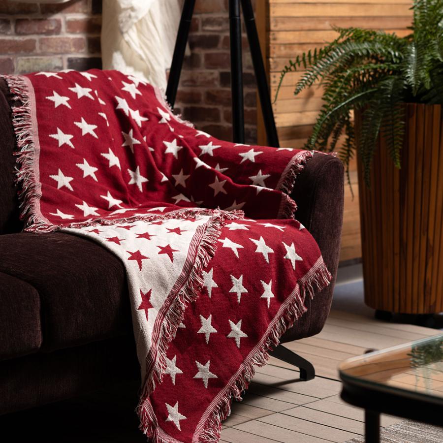 ブランケット ひざ掛け 大判 星 スター柄 シートブランケット 膝掛け