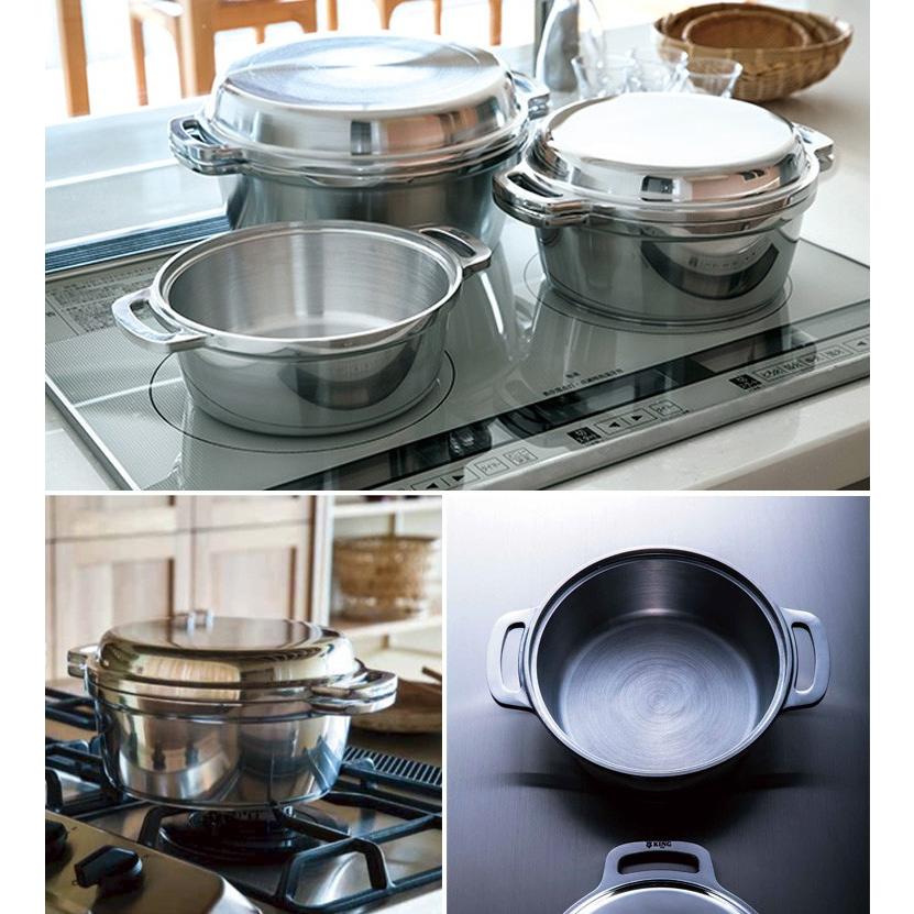 KING無水鍋24 キング無水鍋 24cm HALムスイ 特典付 : SmartKitchen