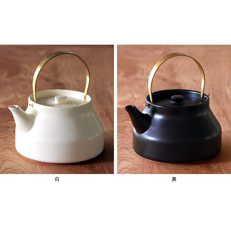 かもしか道具店 陶のやかん 1.8L 直火用 （陶器ケトル ヤカン ポット