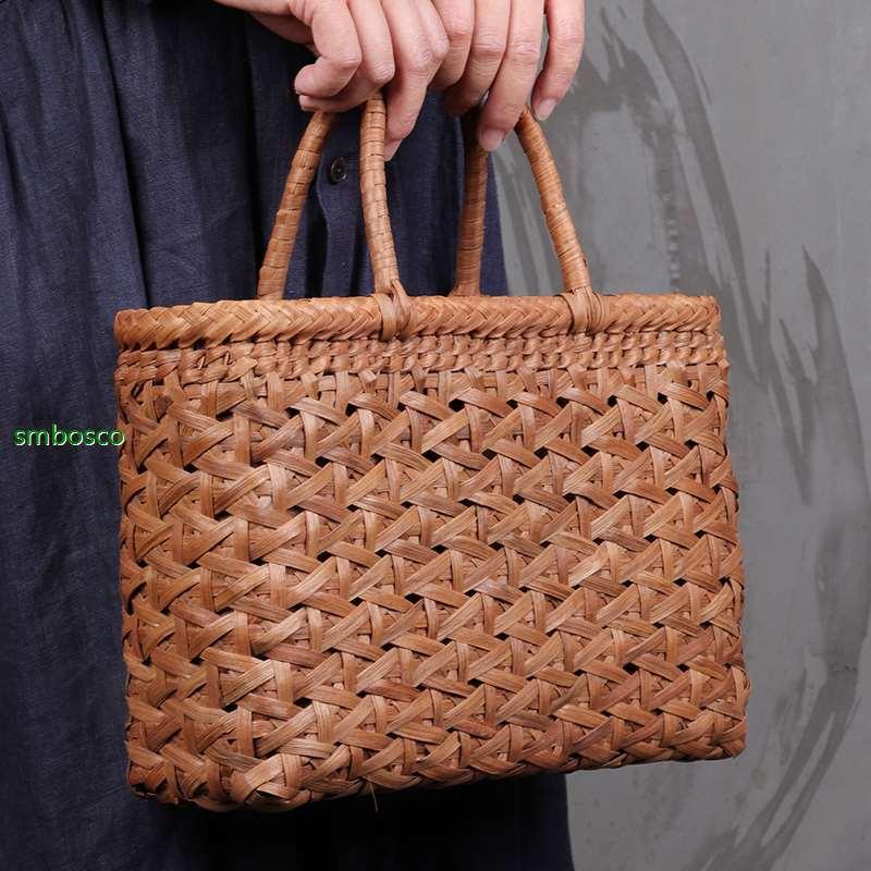 山葡萄かごバッグ 手編み 網代編み やまぶどう籠 女性用 高級品 山