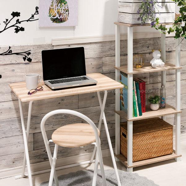 ヴィンテージ調 デスク＆チェアーセット 「送料無料」/ 折りたたみ