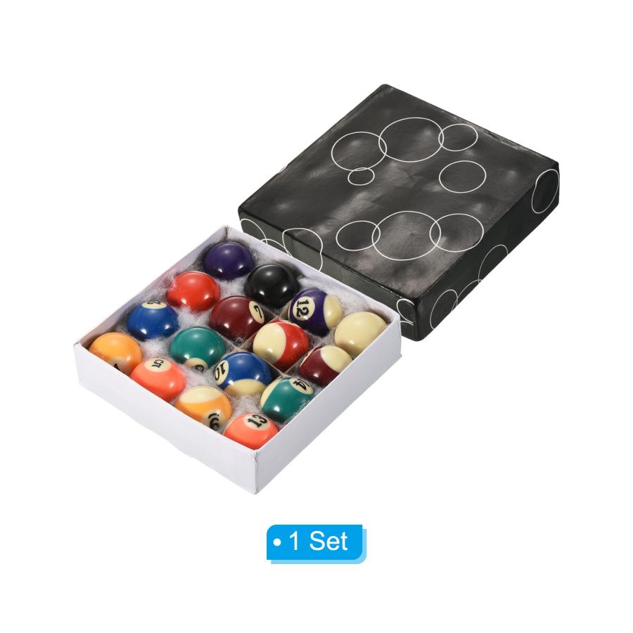 PATIKIL 38mmビリヤードボールセット ミニサイズ ビリヤードボール