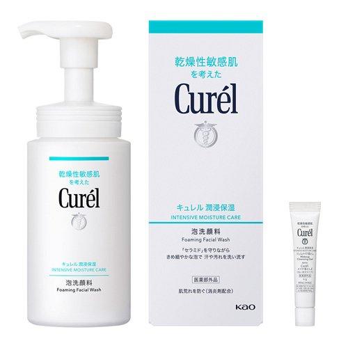 キュレル 泡洗顔料 本体 +ジェルメイク落とし ミニ付き ( 1セット