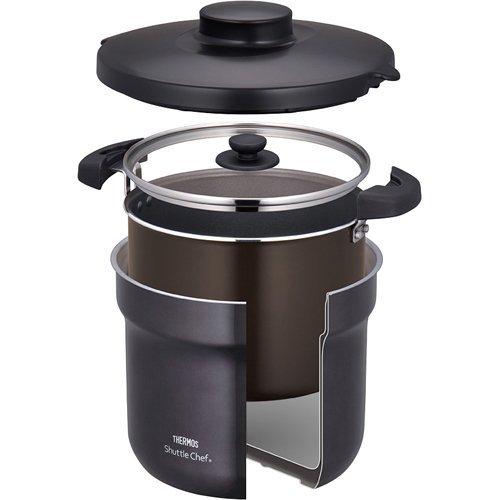 サーモス 真空保温調理器シャトルシェフ 4.3L クールグレー KBJ-4501