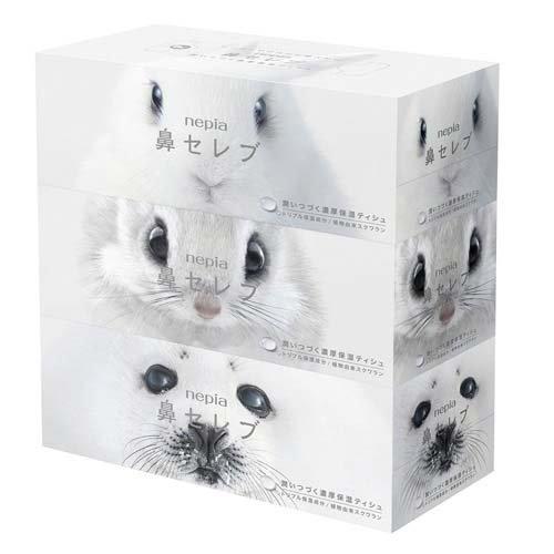 ネピア 鼻セレブ 潤いつづく濃厚保湿ティッシュ ( 400枚(200組)*3個入
