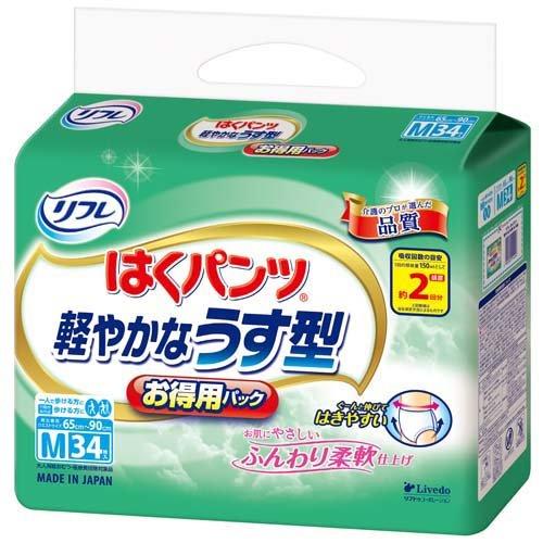リフレ はくパンツ 軽やかなうす型 M【リブドゥ】 ( 34枚入 )/ : 爽快