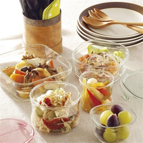 イワキ(iwaki) パック＆レンジ グリーン 角型 450ml KC3240N-G ( 1個入