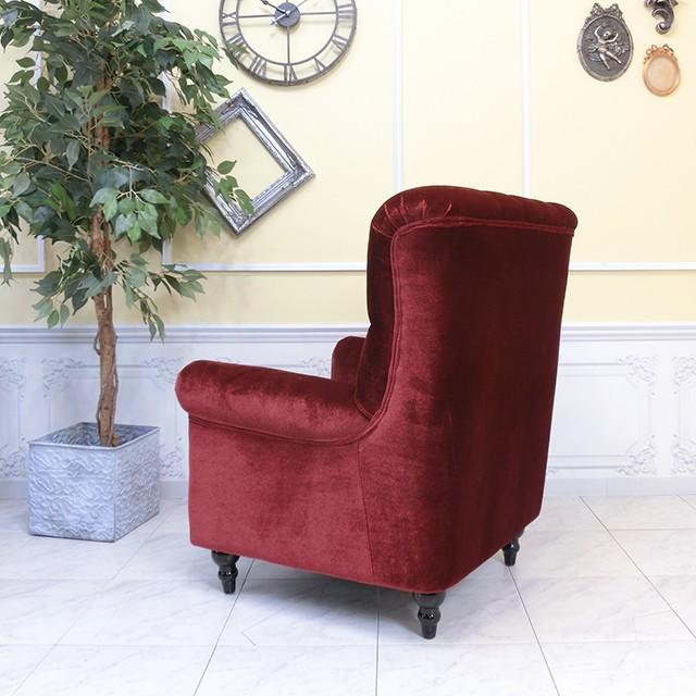 昭和レトロソファ アンティーク ウィングチェア 1人 一人掛け 1P 1