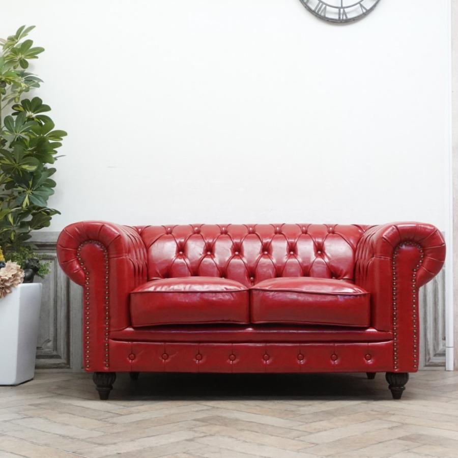 2人掛け ソファ チェスターフィールド ソファー アンティーク