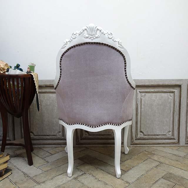 アンティーク アームチェア ロココ調 シングルソファ ソファー 肘掛け