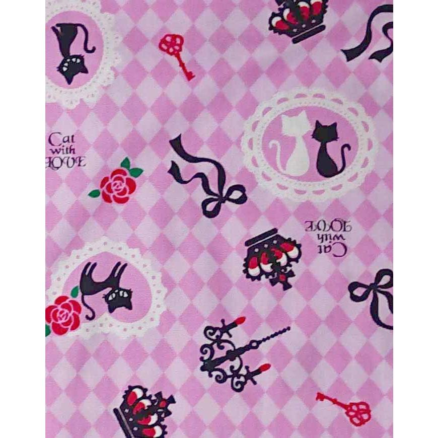 防災頭巾 カバー ねこ柄 内寸 32 × 51 cm 大サイズ 小学校 低学年