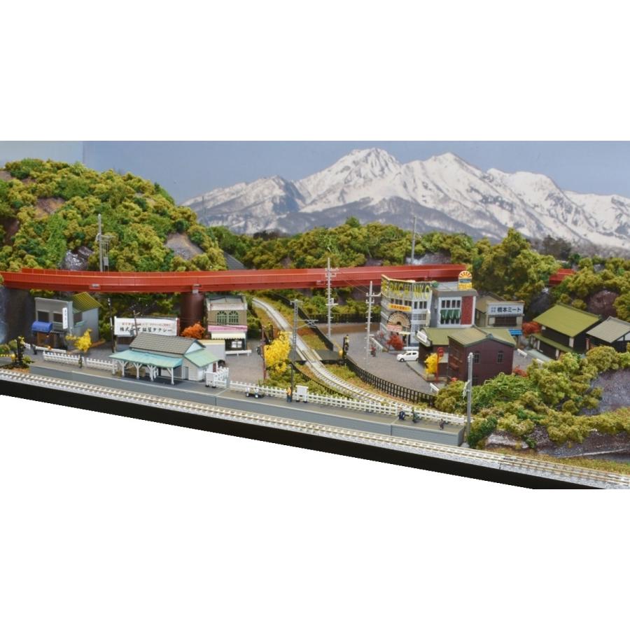 鉄道模型 ジオラマレイアウト Nゲージ用 単線120x60cm 8の字立体交差