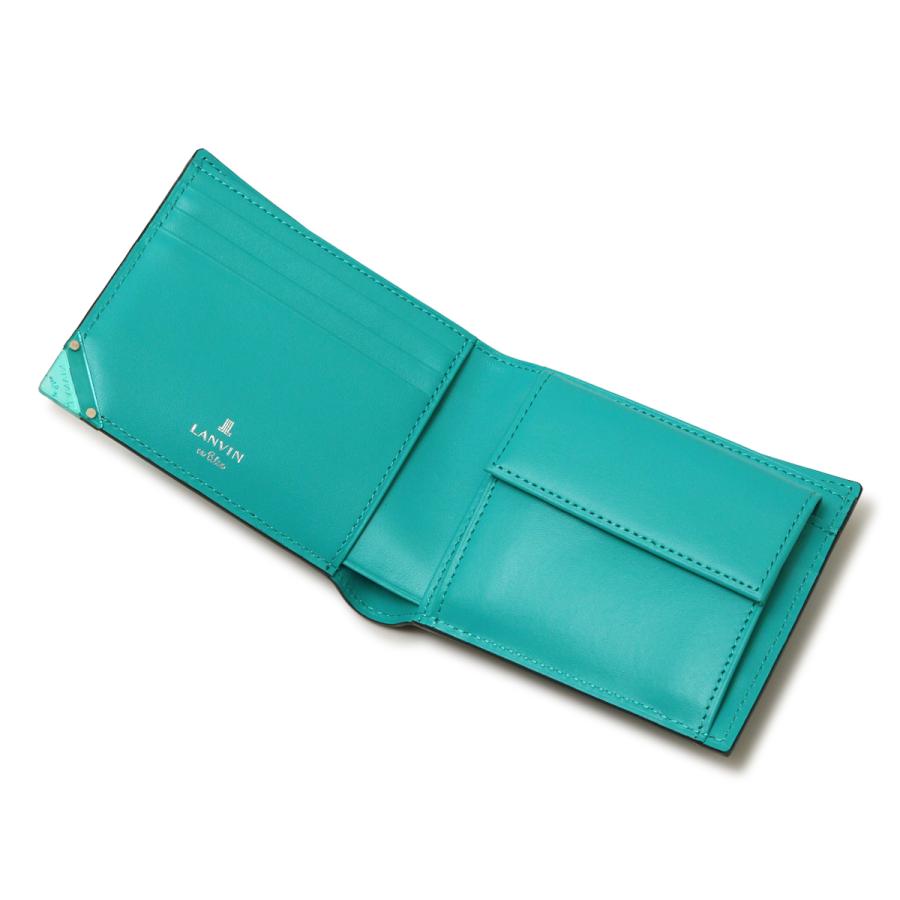 LANVIN en Bleu ランバンオンブルー 財布 二つ折り 本革 メンズ 513622