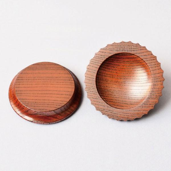 香合 茶道具 石津外記 作 欅摺漆 唐傘香合 : 茶道具専門店 (有)菊池