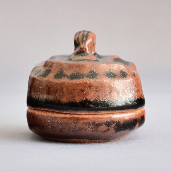 香合 茶道具 松本鉄山 作 古瀬戸ハジキ香合 : 茶道具専門店 (有)菊池