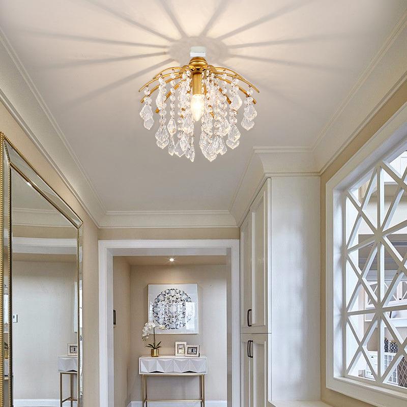 照明器具 シャンデリア シーリングライト 1灯 クリスタル ロマンチック