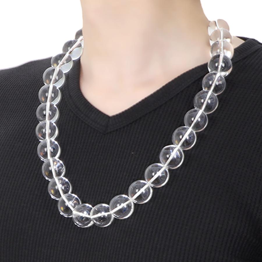 水晶 ネックレス 60cm パワーストーン 天然石 メンズ レディース