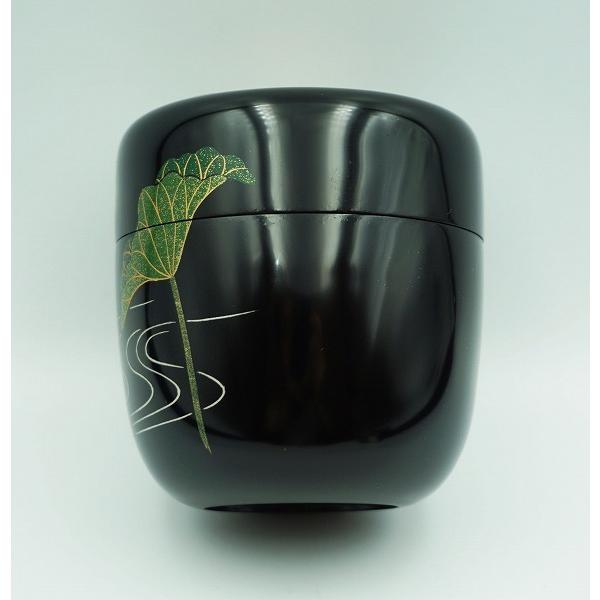 茶道具 棗 中棗 蓮蒔絵 黒川和禅 桐箱 : 新古茶道具 さかい ヤフー店