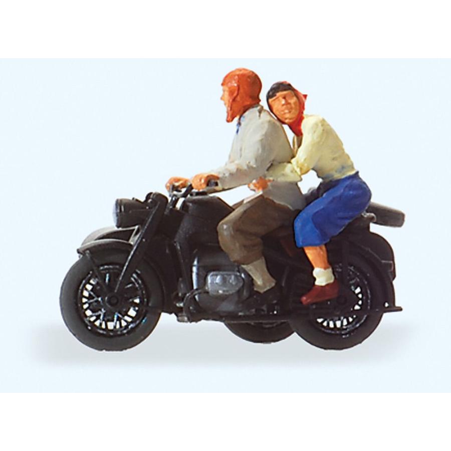 オートバイに乗った二人 Zundapp KS 750 ：プライザー 塗装済完成品 HO