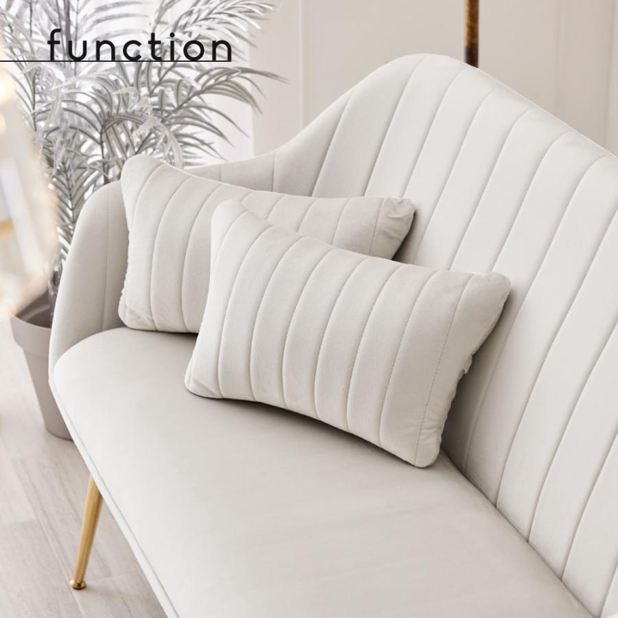 ASHEL ソファベンチ 2人掛け ベロア おしゃれ 2人がけ チェア ソファ