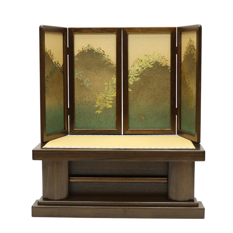 アウトレット品 五月人形 台屏風セット 25号 18号 古代富士 本金箔押