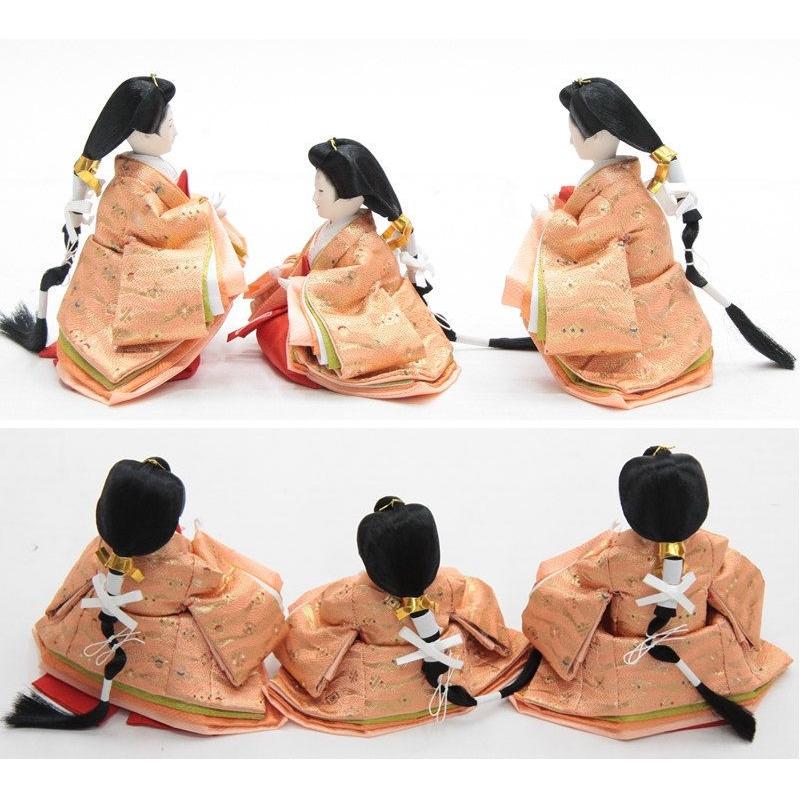 アウトレット品 雛人形三人官女単体 人形のみ 柳芥子三人官女 No.2C-29