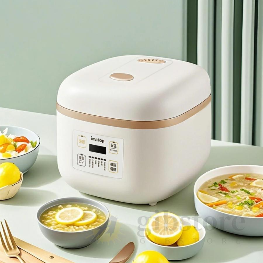 炊飯器 3合炊き 一人暮らし用 大容量 6つの便利なモード 多機能炊飯器