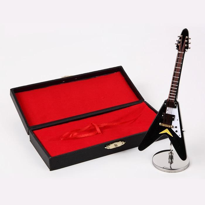 ミニチュア楽器 エレキギター GE33 全長約15cm BK SUNRISE SOUND HOUSE