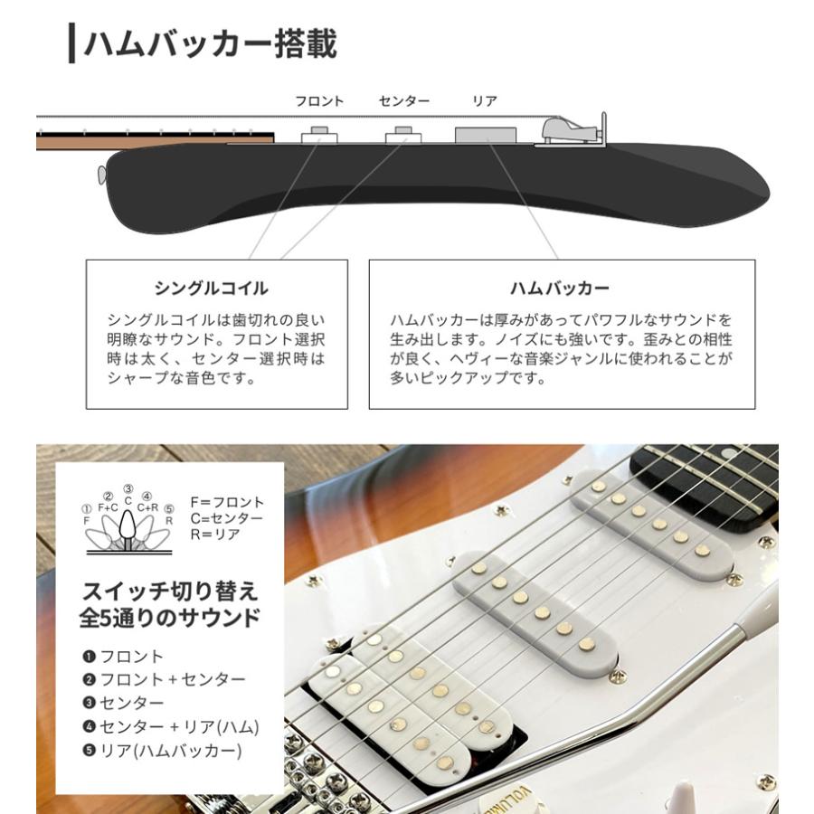 SELDER エレキギター ハムバッカー搭載 STH-20 単品〔ソフトケース付属