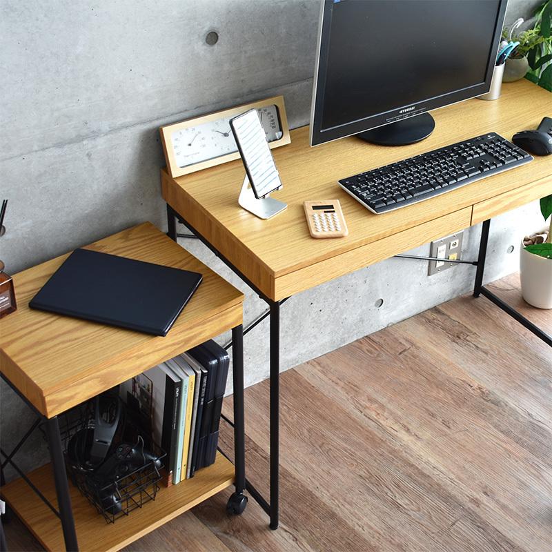 デスク 机 おしゃれ 幅100cm 北欧 モダン ワークデスク 天然木 木製