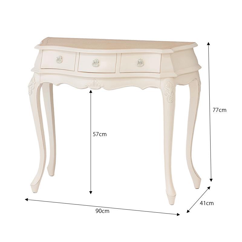 アンティーク コンソールテーブル デスク 机 おしゃれ 引き出し