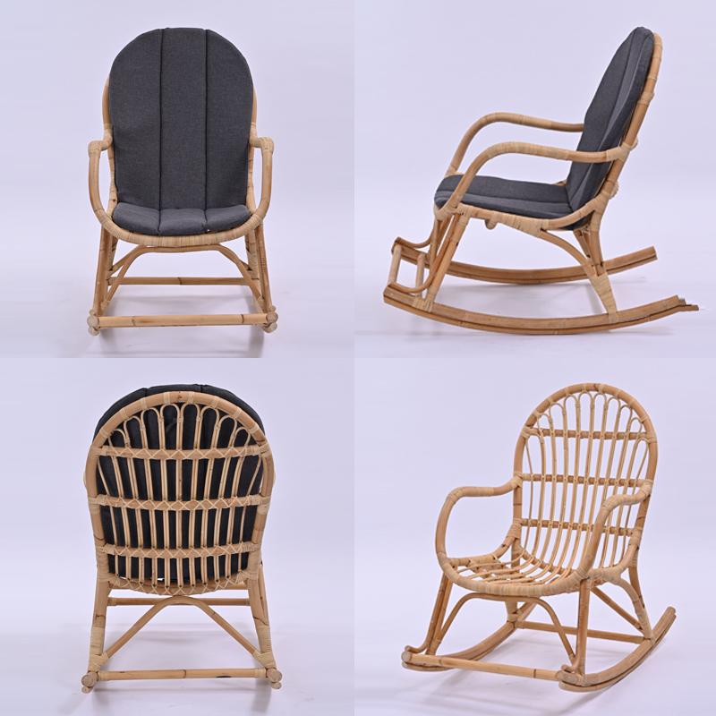 ラタン ロッキングチェア 揺り椅子 ゆるかご椅子 おしゃれ 天然素材 籐