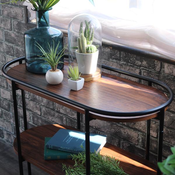 オープン ラック 楕円 シェルフ スチールラック おしゃれ 3段 飾り棚