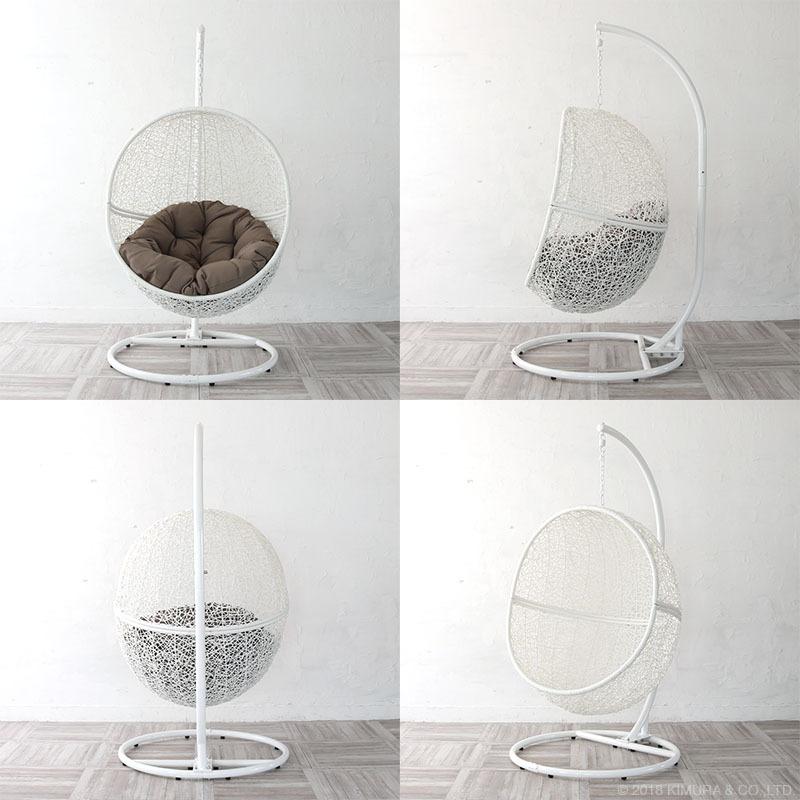 ハンギングチェア 屋外 おしゃれ たまご型 アジアン リゾート