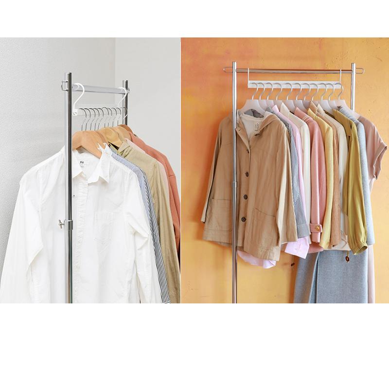 ハンガーバー 幅48cm 斜め 2個セット 便利 ハンガーラックに掛けるだけ