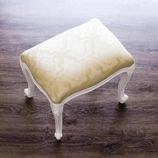 椅子 スツール 猫脚スツール 白 ネコ脚 ロココ調チェア カフェ 姫家具