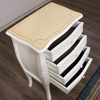 チェスト 幅55cm 白 ヨーロピアン 4D 姫家具 アンティーク 猫脚