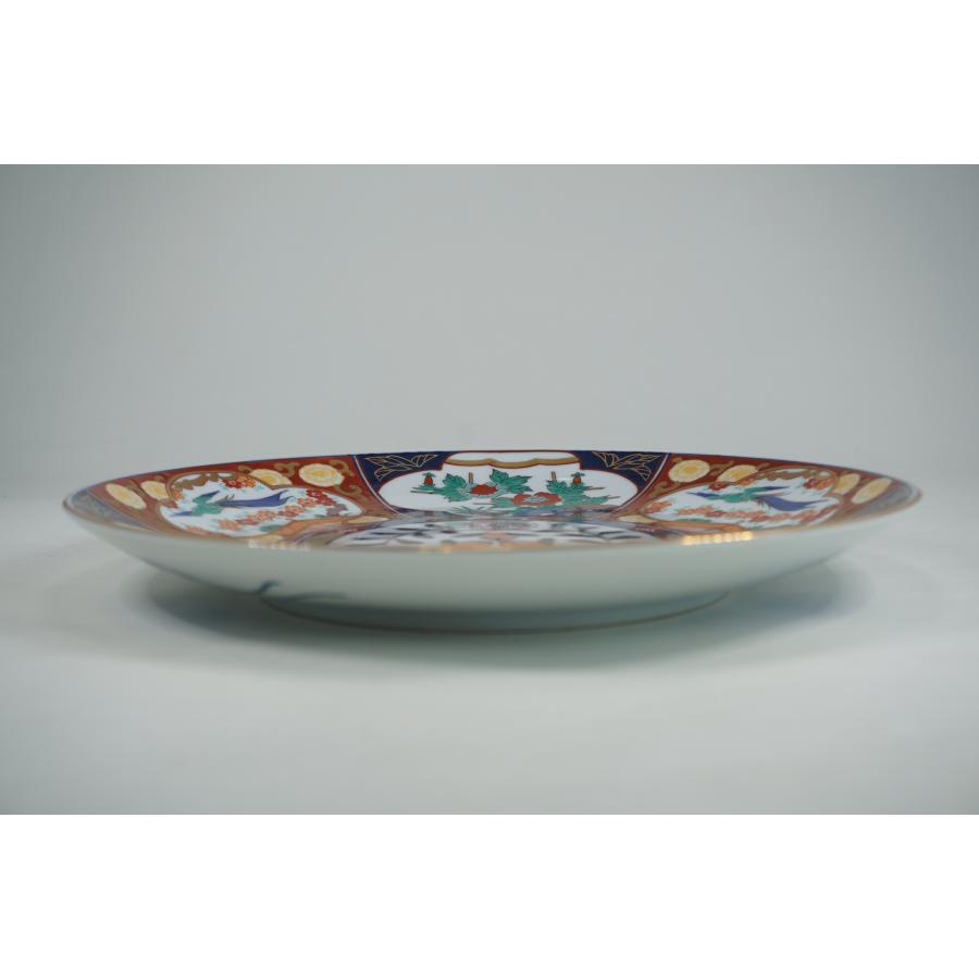 古伊万里鳳凰 8寸皿 有田焼 日本製 丸皿 皿 プレート 和食器 : 料理