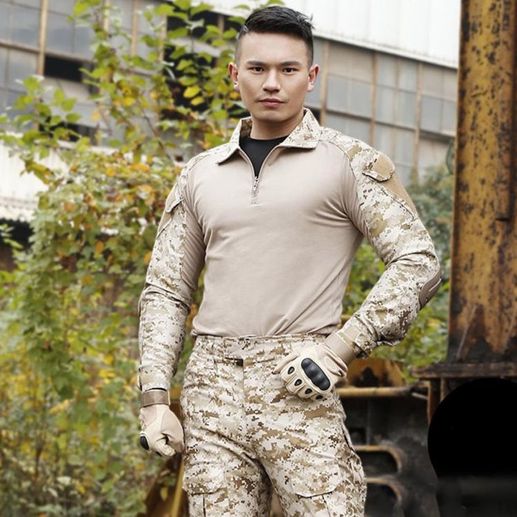 サバゲー装備 迷彩服 上下セット ミリタリーウェア 戦闘服 アウトドア