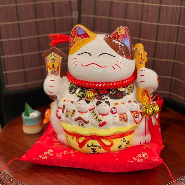 招き猫 特大 al21015 八方来財 ファミリー 家族 猫 笑顔 福 幸運 金運