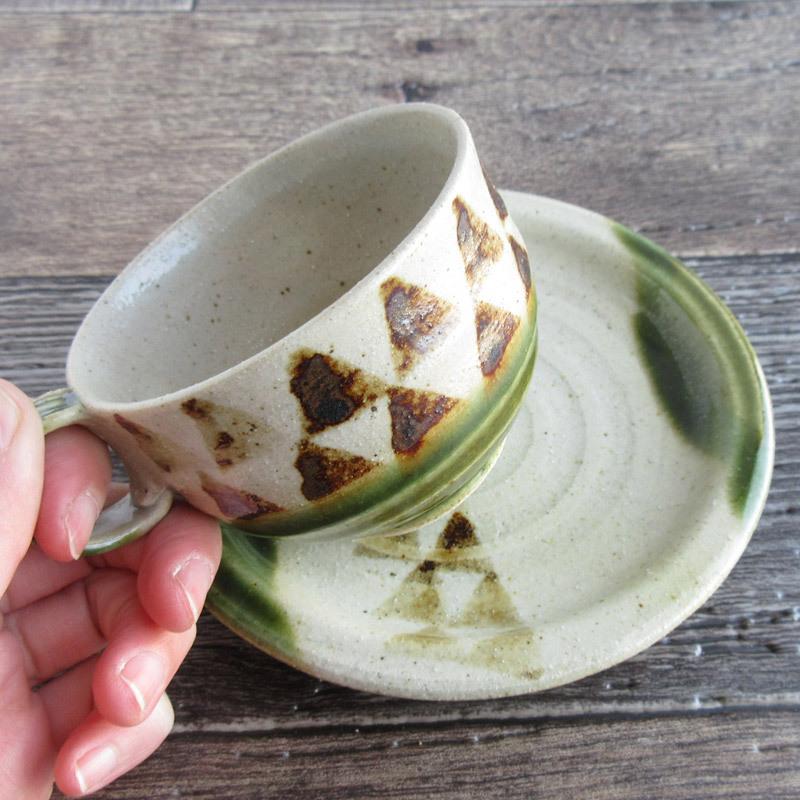 カップ ソーサー セット 食器 美濃焼 カップ&ソーサー 織部 織部釉