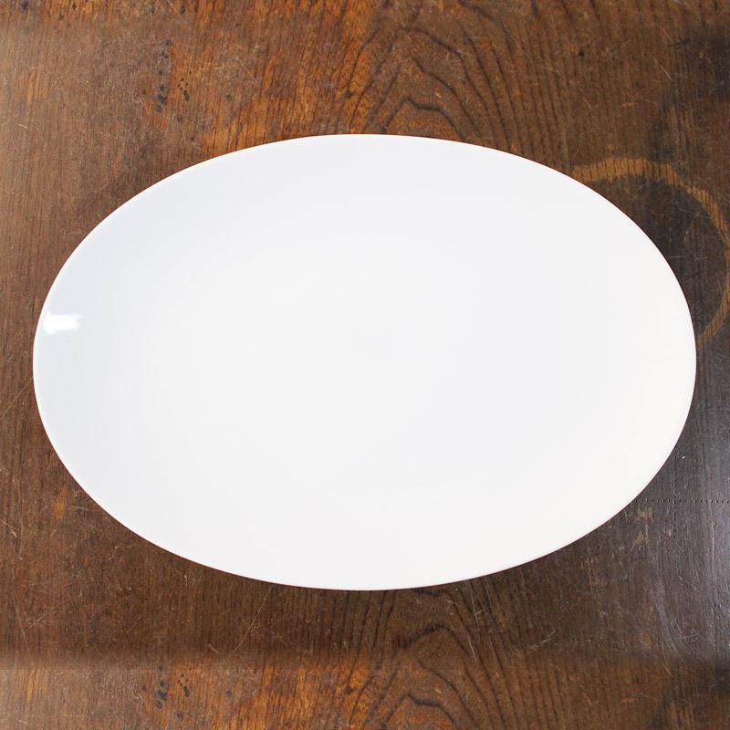 オーバルプレート 食器 25cm カレー皿 パスタ皿 中華 楕円皿 白 陶磁器