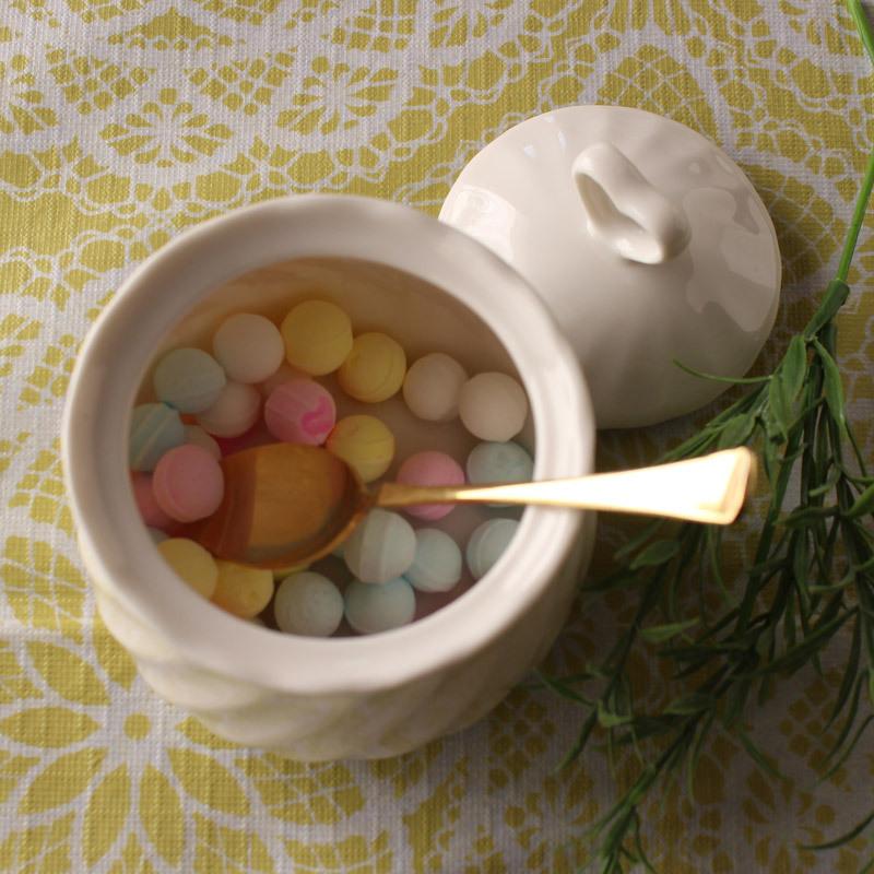 シュガーポット 白い食器 おしゃれ 白磁 ハート カフェ風 白 ねじり