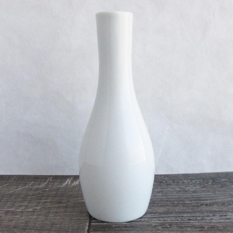花瓶 14.5cm 150cc 白 ホワイト 陶器の花瓶 一輪挿し インテリア