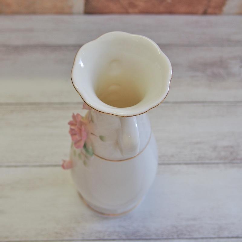 完売】アンティーク風 バラ モチーフ 花瓶 / フラワーベース 花器 雑貨