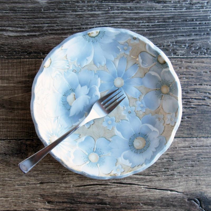 プレート パスタ皿 カレー皿 食器 日本製 陶磁器 花柄 flower garden