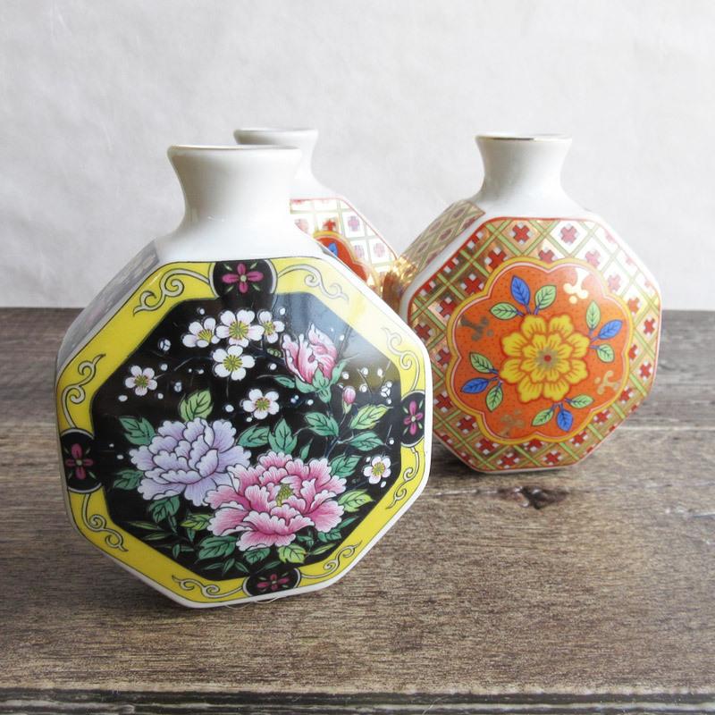 一輪挿し 在庫限り 8角 花瓶 フラワーベース 高さ10cm おしゃれ