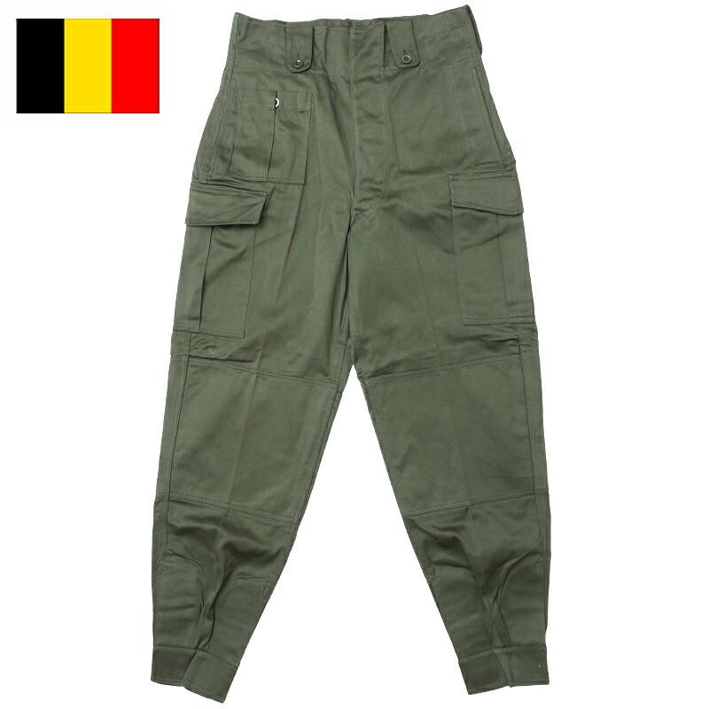 ベルギー軍 M-64 フィールドパンツ オリーブ 7ポケット USED PP223UN
