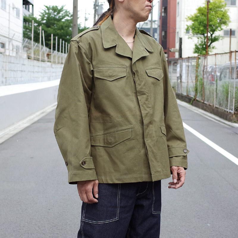 フランス軍 M-47 フィールドジャケット ツイル生地 オリーブ 前期型