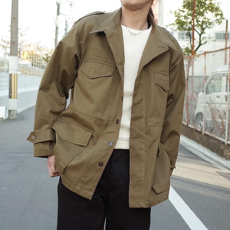 フランス軍 M-47 フィールドジャケット HBT 後期型 デッドストック M47